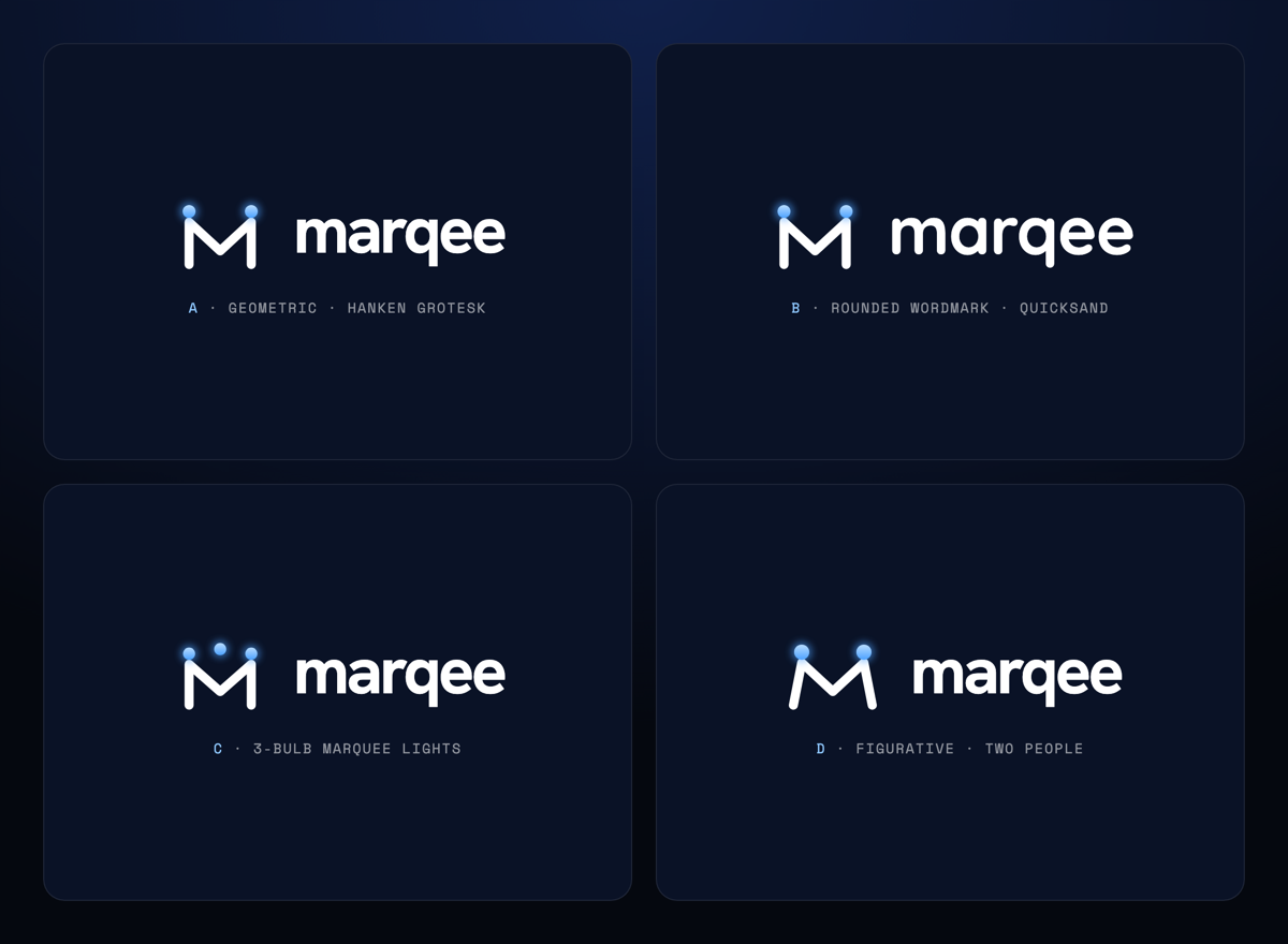 Marqee logo variants sheet